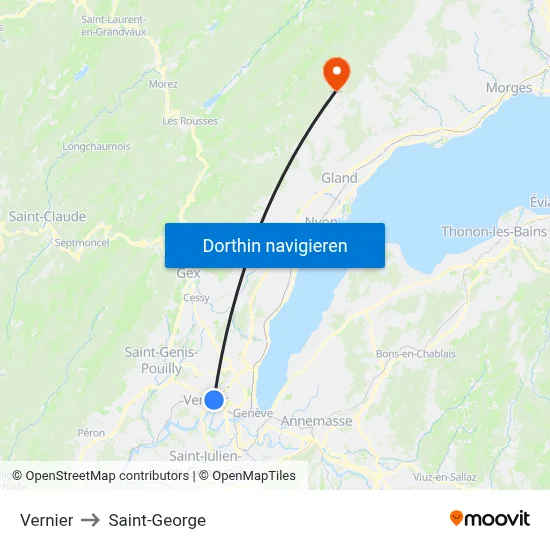 Vernier to Saint-George map