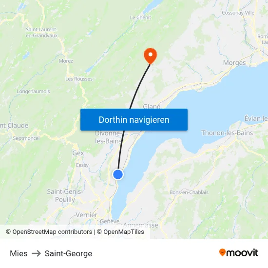 Mies to Saint-George map