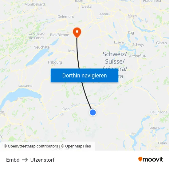 Embd to Utzenstorf map