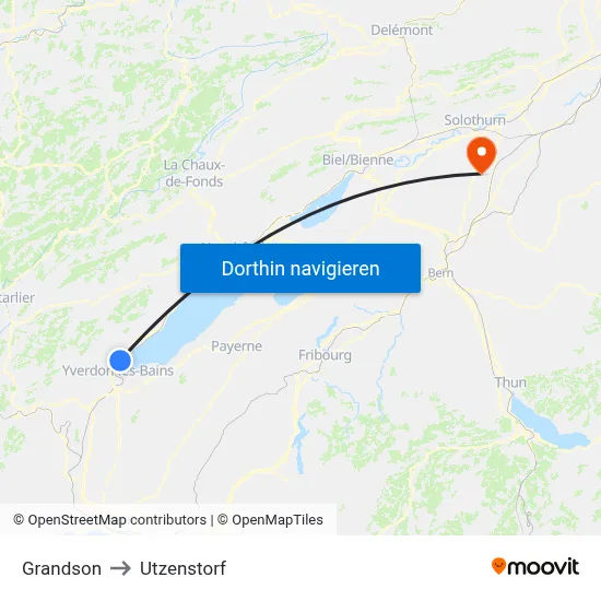 Grandson to Utzenstorf map