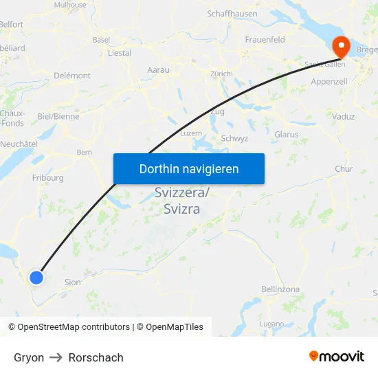 Gryon to Rorschach map