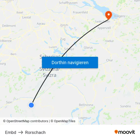 Embd to Rorschach map