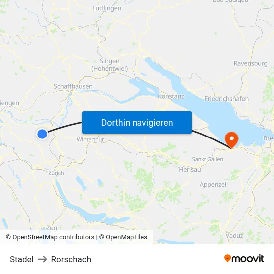 Stadel to Rorschach map