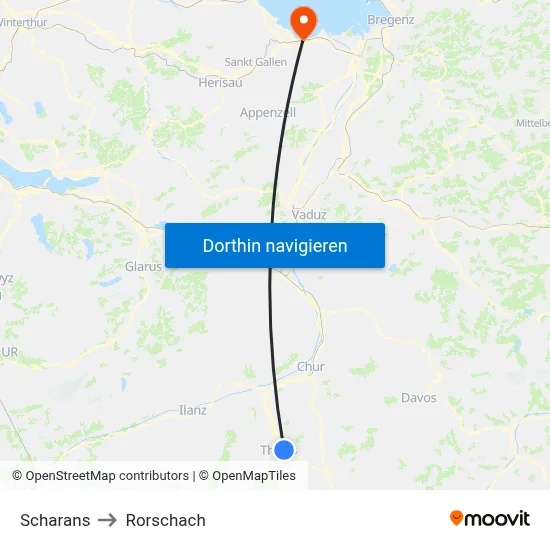 Scharans to Rorschach map