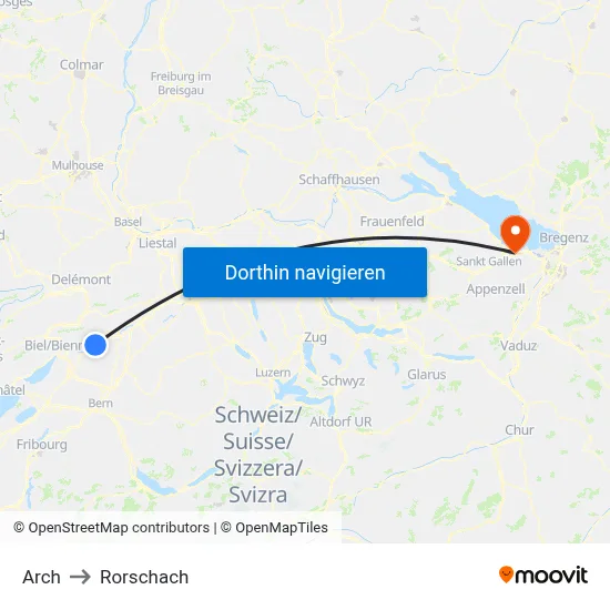 Arch to Rorschach map