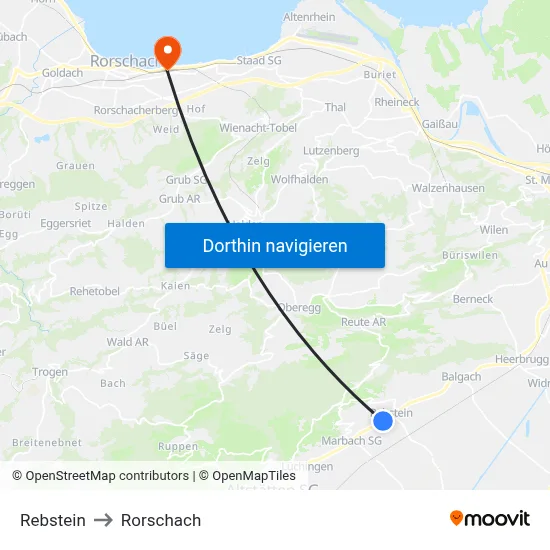 Rebstein to Rorschach map