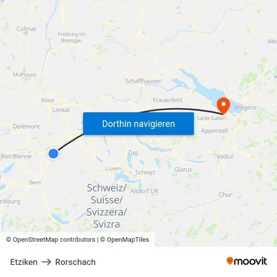 Etziken to Rorschach map