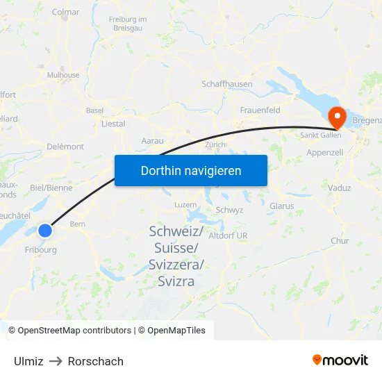 Ulmiz to Rorschach map