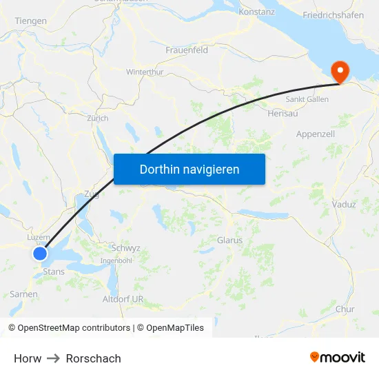 Horw to Rorschach map
