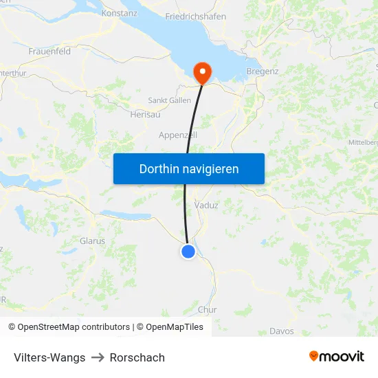 Vilters-Wangs to Rorschach map