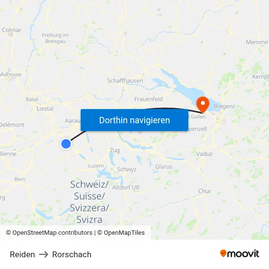 Reiden to Rorschach map