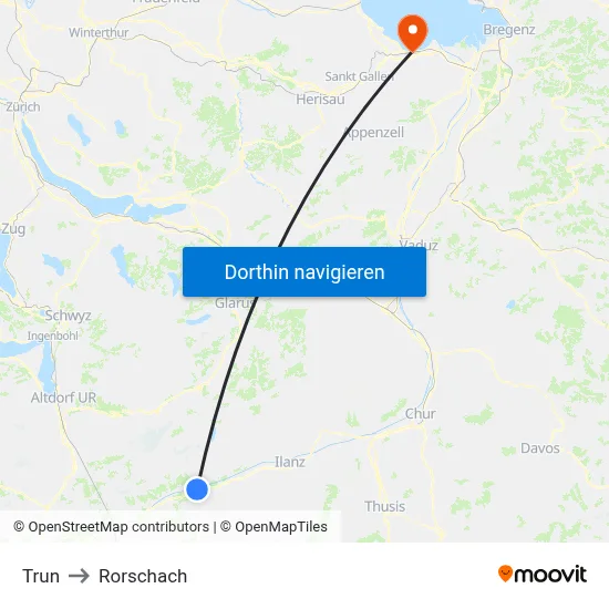 Trun to Rorschach map
