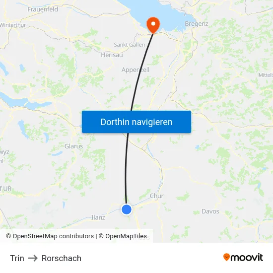 Trin to Rorschach map