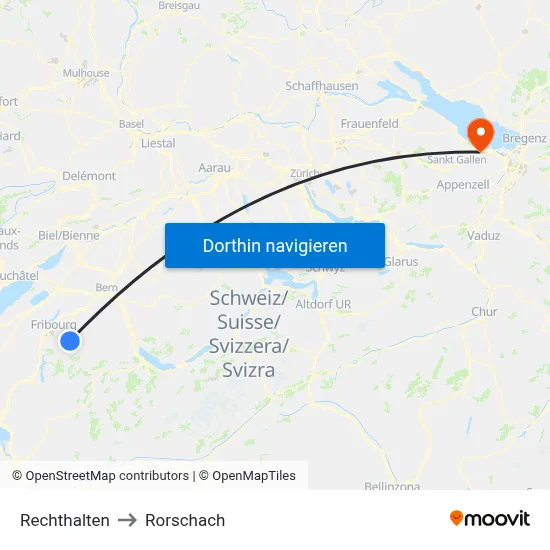 Rechthalten to Rorschach map