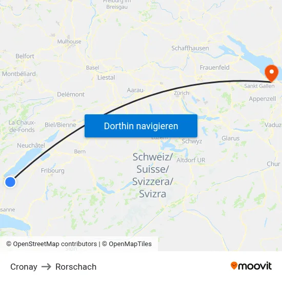 Cronay to Rorschach map