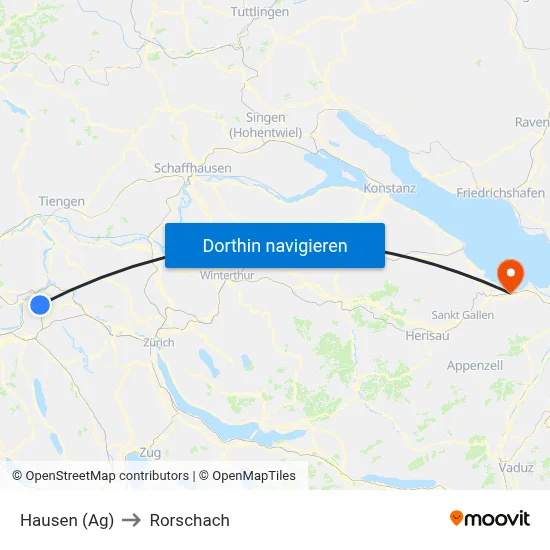 Hausen (Ag) to Rorschach map