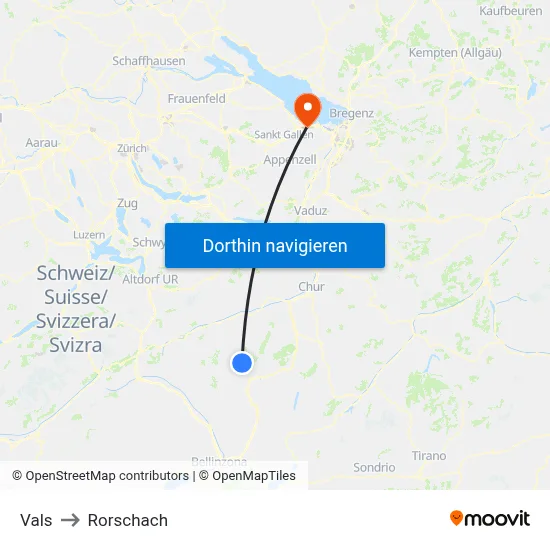 Vals to Rorschach map