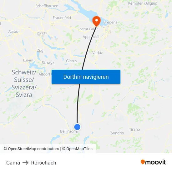 Cama to Rorschach map