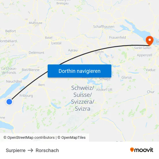 Surpierre to Rorschach map