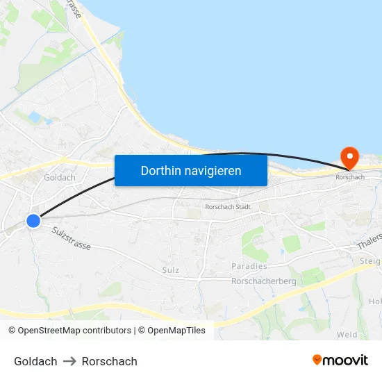 Goldach to Rorschach map