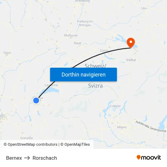Bernex to Rorschach map