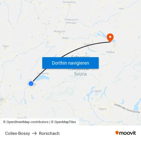 Collex-Bossy to Rorschach map