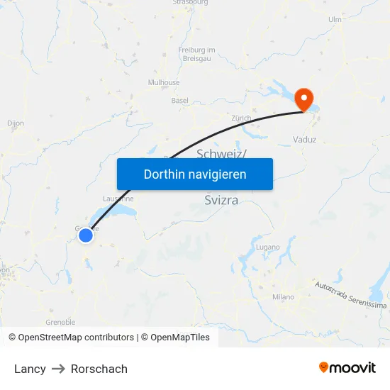 Lancy to Rorschach map