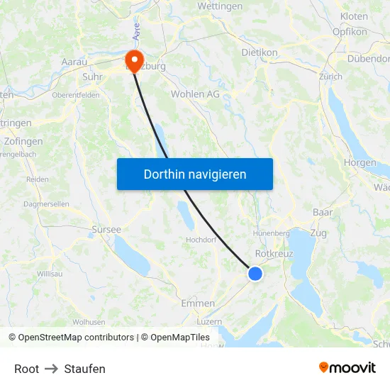 Root to Staufen map