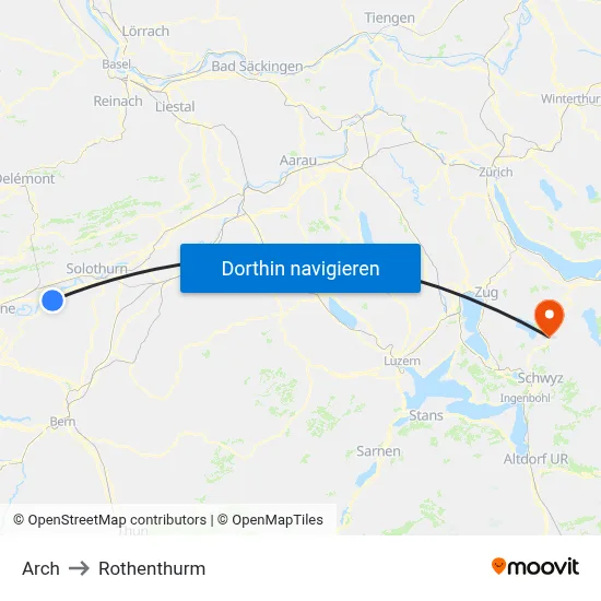 Arch to Rothenthurm map