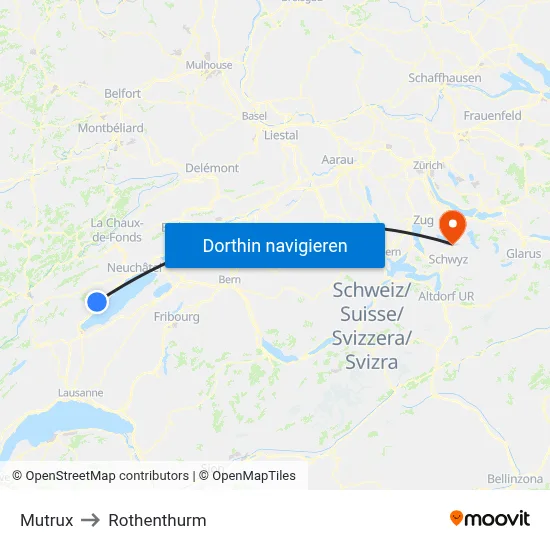 Mutrux to Rothenthurm map