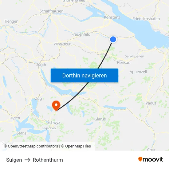 Sulgen to Rothenthurm map