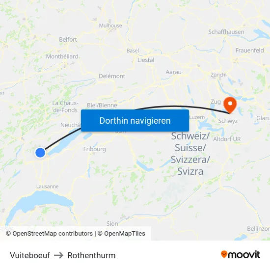 Vuiteboeuf to Rothenthurm map