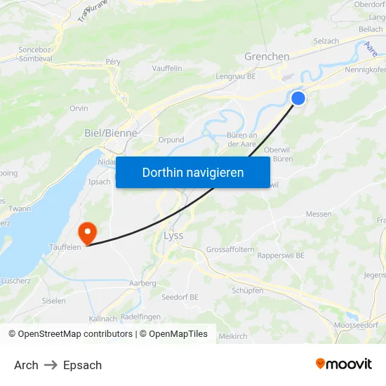 Arch to Epsach map