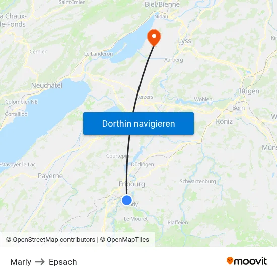 Marly to Epsach map
