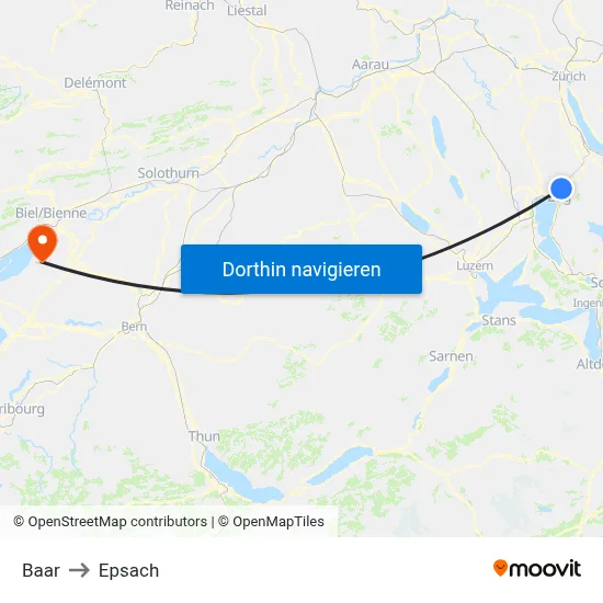 Baar to Epsach map