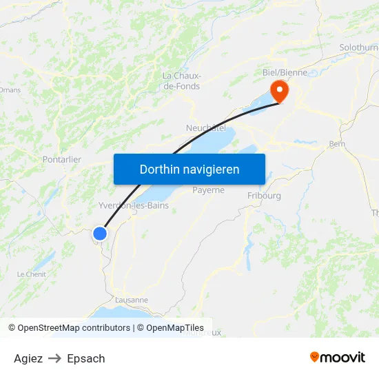 Agiez to Epsach map