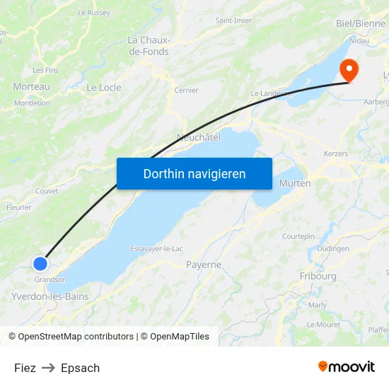 Fiez to Epsach map