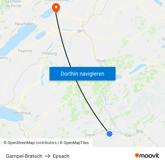 Gampel-Bratsch to Epsach map
