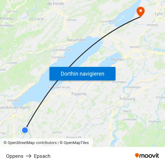 Oppens to Epsach map