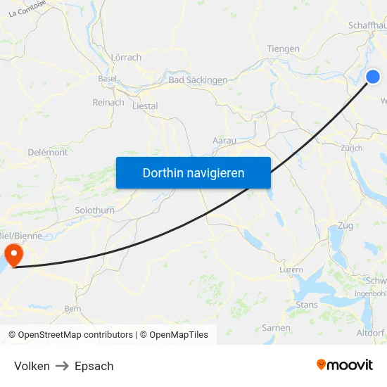 Volken to Epsach map