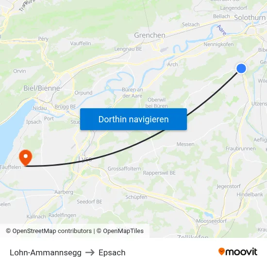 Lohn-Ammannsegg to Epsach map