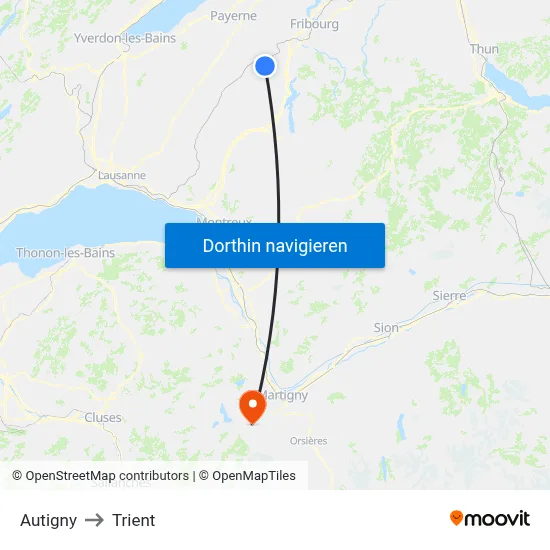 Autigny to Trient map