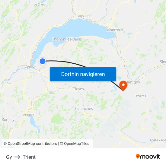 Gy to Trient map