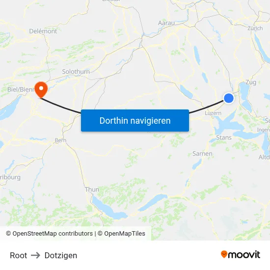 Root to Dotzigen map