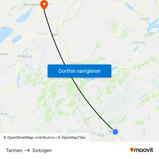 Termen to Dotzigen map