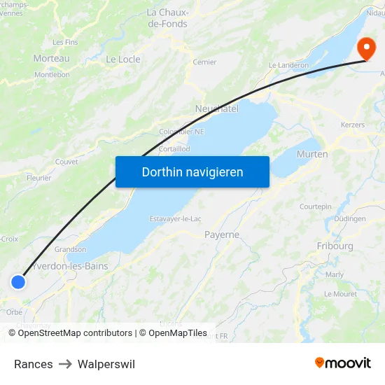 Rances to Walperswil map