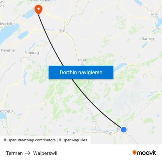 Termen to Walperswil map