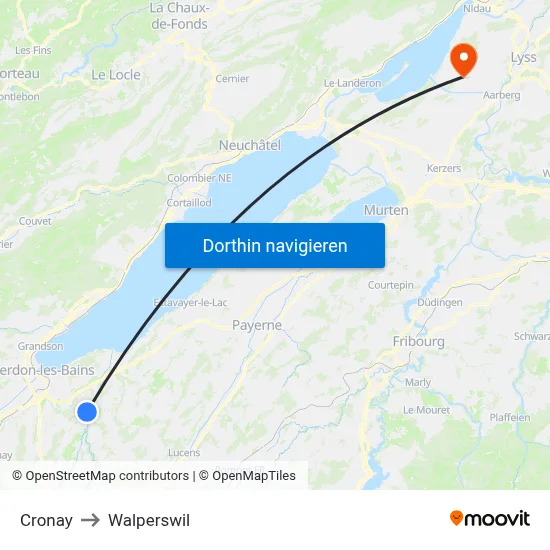 Cronay to Walperswil map