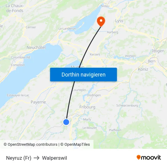 Neyruz (Fr) to Walperswil map
