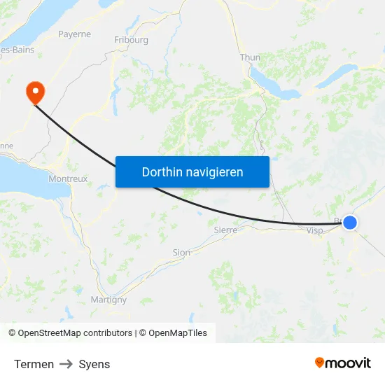 Termen to Syens map